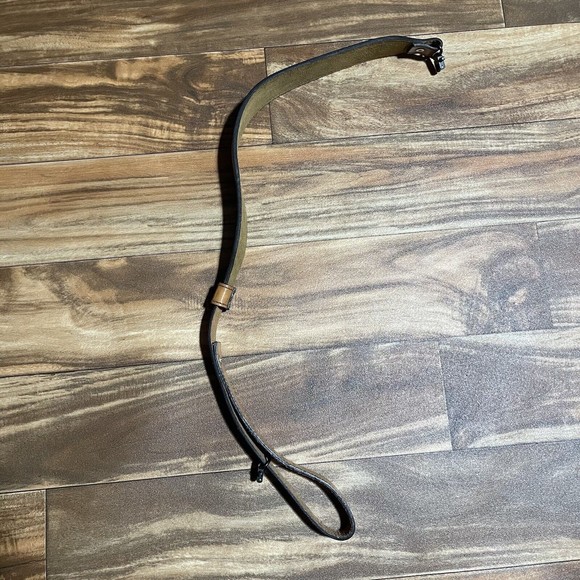 Vintage Arvo Torel Cowhide Leather Rifle Gun Sling Adjustable Strap Swivels RARE - Picture 6 of 14